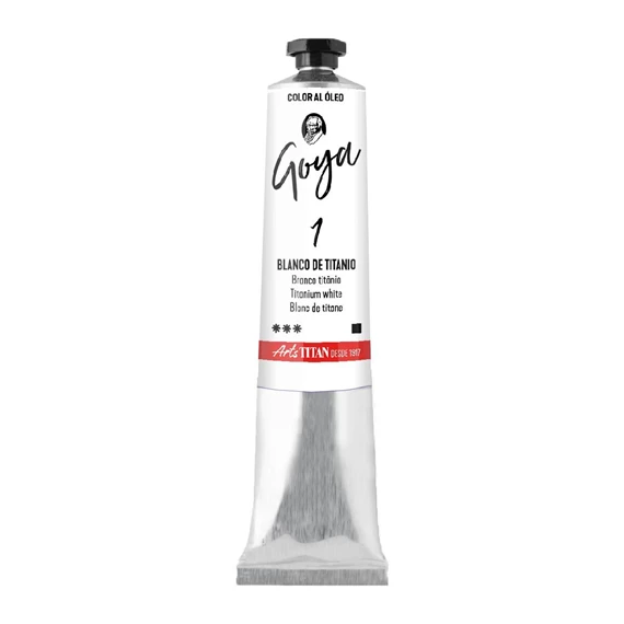 Oil Colour tube 20 ml Titanium white N° 1 - PackshotFront