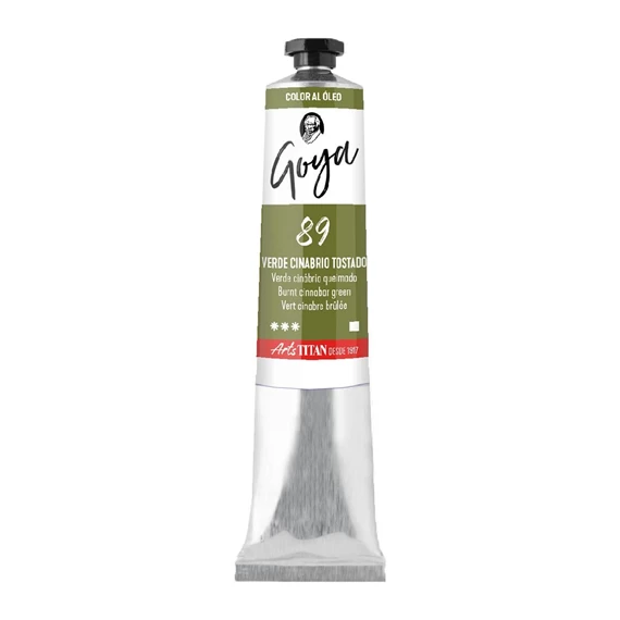 Oil Colour tube 60 ml Burnt cinnabar green N° 89 - PackshotFront