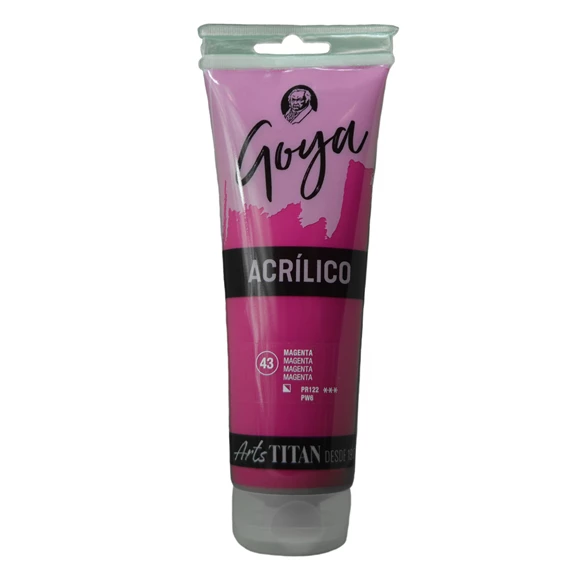 Colores acrílicos tubo 230 ml Magenta N° 43 - PackshotFront