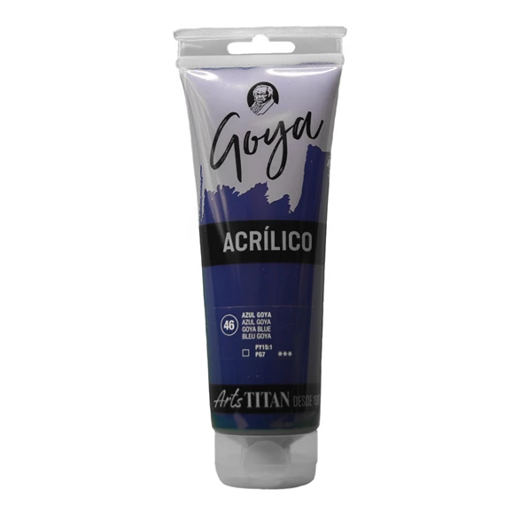 Colores acrílicos tubo 230 ml Azul GOYA N° 46 - PackshotFront