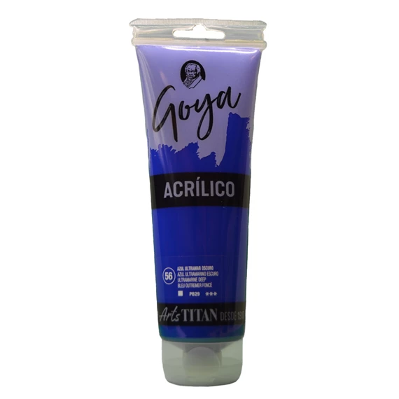 Colores acrílicos tubo 230 ml Azul ultramar oscuro N° 56 - PackshotFront