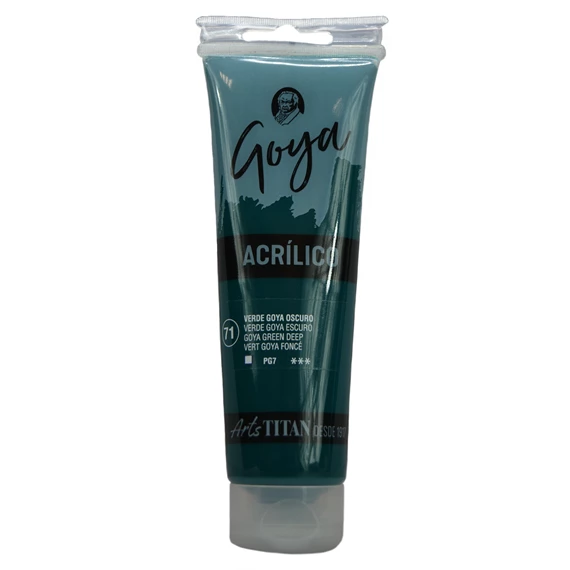 Colores acrílicos tubo 125 ml Verde GOYA oscuro N° 71 - PackshotFront