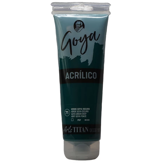 Colores acrílicos tubo 230 ml Verde GOYA oscuro N° 71 - PackshotFront