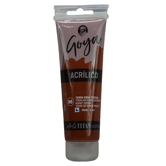 Colores acrílicos tubo 125 ml Tierra siena tostada N° 96 - PackshotFront