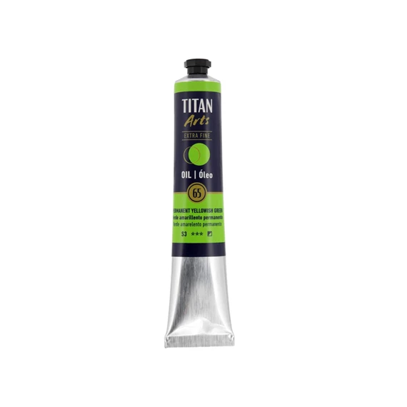 Oil Colour Extra Fine tube 60 ml Permanent yellowish green N° 65 - PackshotFront